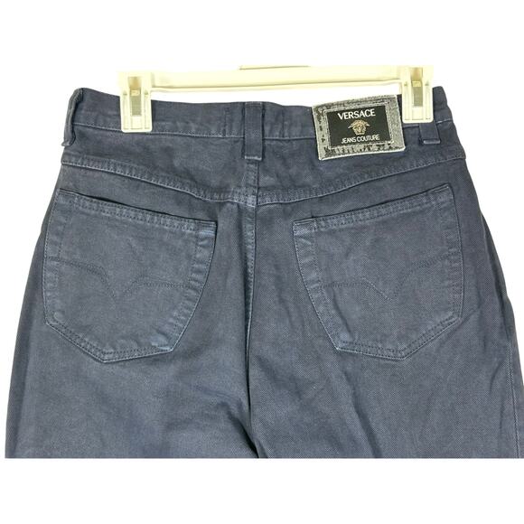 Versace Jeans Couture Women’s Straight-Leg Jeans Dark Blue 28x27 - Picture 13 of 16